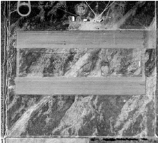 The earliest known photo of Fontana Airport is this 1948 overhead perspective.